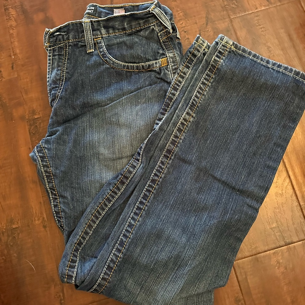 FR M5 Slim Straight Basic Stackable Straight Leg Jean- 35x36